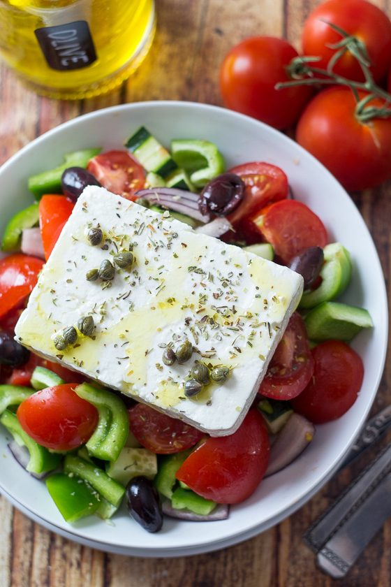 Traditional Greek Salad (Horiatiki Salata) | Dailycious
